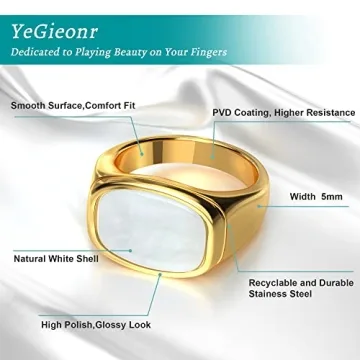 YeGieonr Gold Chunky Statement Rings for Women