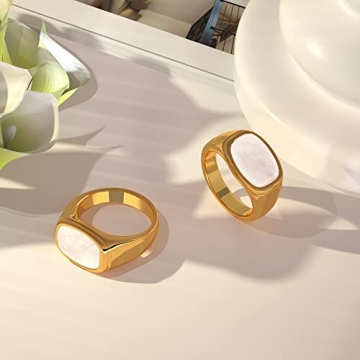 YeGieonr Gold Chunky Statement Rings for Women