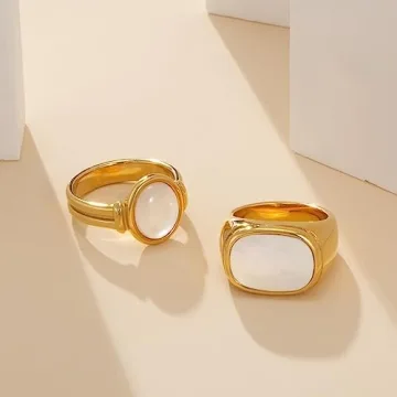 YeGieonr Gold Chunky Statement Rings for Women
