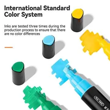 24 Colors Three Tips Paint Pens Paint Markers, Acrylic Markers Pens With Fine Tip Medium Tip Chisel Tip, Acrylic Paint Pens for Rock Painting, Wood, Canvas, Ceramic, Fabric, Arts and Crafts for Adults