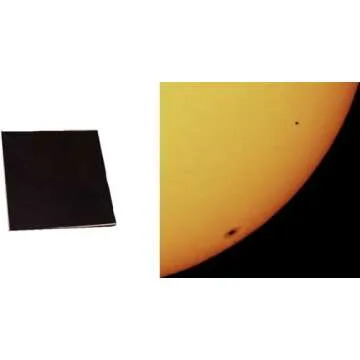 Silver-Black Polymer Solar Filter Sheet for Telescopes