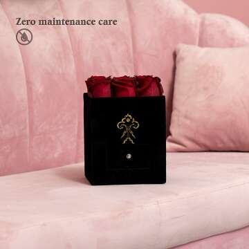 Unique Preserved Roses in Box for Valentine's Day