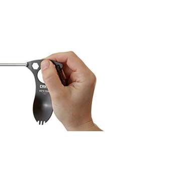 CRKT Eat'N Tool Outdoor Spork Multitool: Durable and Lightweight Metal Multi-Tool for Camping, Hikin...