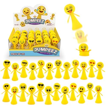 IPIDIPI TOYS Jumping Smiling Poppers - Colorful Spring Launch Toys for Kids and Adults - Perfect for...