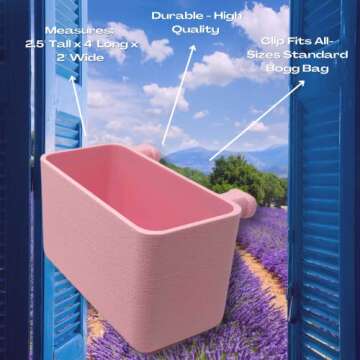 FRESHe BAGLETS – Key Holder – Organizer Compatible with Tote Bags – Tote Bag Charm Accessory – Compatible with Bogg Bags, Simply Southern, and Others – Made in USA – Pink