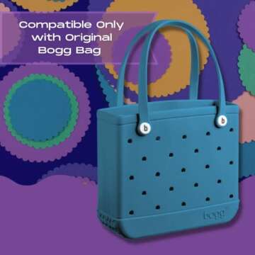 FRESHe BAGLETS – Key Holder – Organizer Compatible with Tote Bags – Tote Bag Charm Accessory – Compatible with Bogg Bags, Simply Southern, and Others – Made in USA – Pink