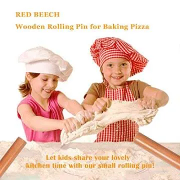 Wooden Rolling Pin for Effortless Baking Pizza and More