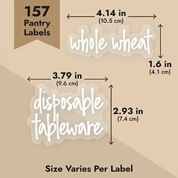 Talented Kitchen 157 Stylish Pantry Labels for Organizing