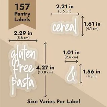 Talented Kitchen 157 Stylish Pantry Labels for Organizing