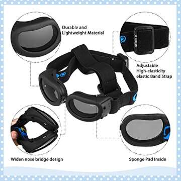 Pet Dog Helmet and Goggles Set - Safety Cap for Small Pets