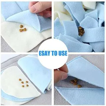 Snuffle Mat for Dogs, L Size 39.4" x 39.4" for Large Breed Dogs, Non-Slip&Durable&Machine Washable Interactive Sniff mat for Pets, Encourage Pet’s Natural Foraging Skills.