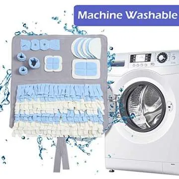 Snuffle Mat for Dogs, L Size 39.4" x 39.4" for Large Breed Dogs, Non-Slip&Durable&Machine Washable Interactive Sniff mat for Pets, Encourage Pet’s Natural Foraging Skills.