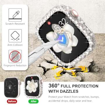 Stylish WINGLE 2 in 1 Waterproof Apple Watch Case 41mm