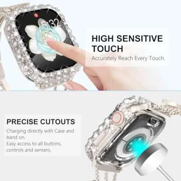 Stylish WINGLE 2 in 1 Waterproof Apple Watch Case 41mm