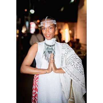 Long Tassel Chunky Boho Coin Necklace for Women