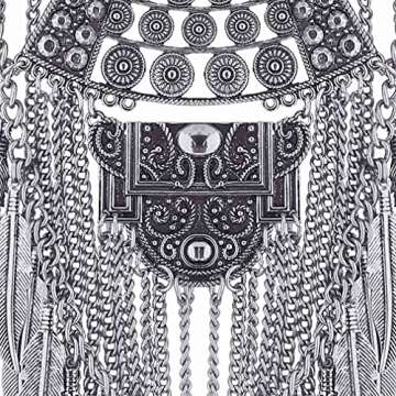 Long Tassel Chunky Boho Coin Necklace for Women