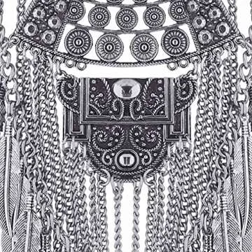 Long Tassel Chunky Boho Coin Necklace for Women