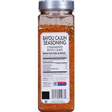 McCormick Culinary Bayou Cajun Seasoning, Six 21 Ounce Containers of Cajun Seasoning Made With Aromatic Spices