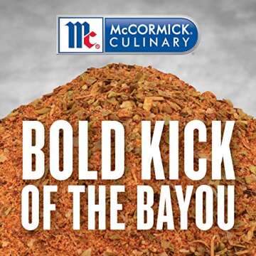 McCormick Culinary Bayou Cajun Seasoning, Six 21 Ounce Containers of Cajun Seasoning Made With Aromatic Spices
