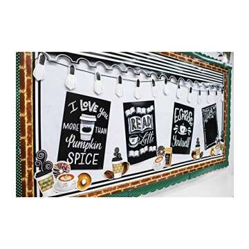 Schoolgirl Style – Industrial Café, Read a Latte Poster, Classroom Décor