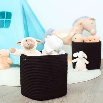 MINTWOOD 3-Pack Cube Storage Bins for Stylish Organization