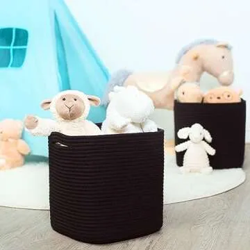 MINTWOOD 3-Pack Cube Storage Bins for Stylish Organization