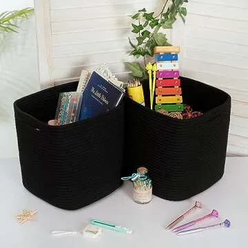 MINTWOOD 3-Pack Cube Storage Bins for Stylish Organization