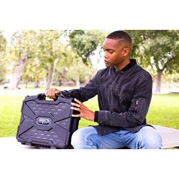 CASMATIX Travel Case for PlayStation 4 Slim Console and Accessories