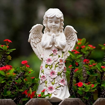 Nacome Solar Garden Angel Statue with Lights