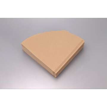 Hario V60 Paper Coffee Filter, Size 02, Natural, 200ct