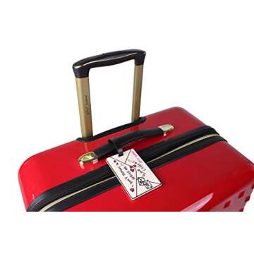 Stylish Betsey Johnson Luggage Tags - Travel Tags Set for Bags