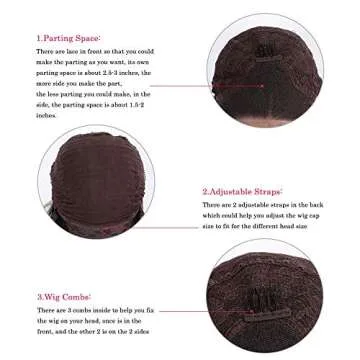 Fureya 24 Inch Loose Curly Lace Front Wig for Women