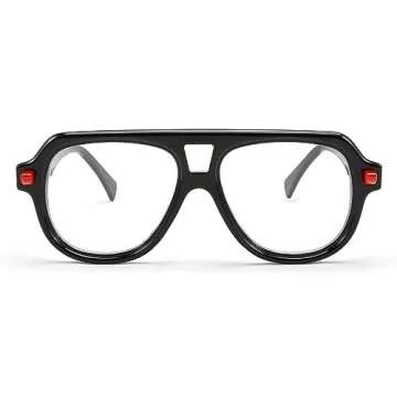 Stylish FEISEDY Aviator Blue Light Glasses for Everyone