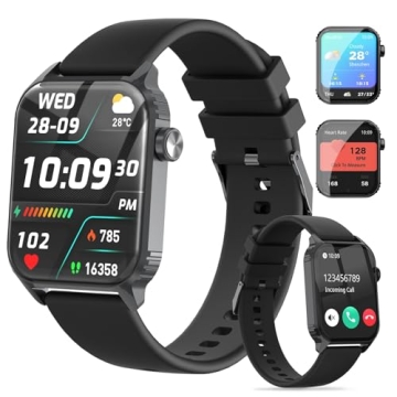 TRAUSI Smart Watches for Women Men - 1.83" HD with 120 Sports Modes and Health Tracking