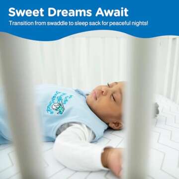 Baby Merlin's Magic Dreamsack Walker - Microfleece Baby Wearable Blanket Sleep Sack for 12-18 Months - Promotes Restful Sleep and Hip Mobility - Blue