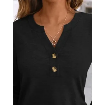 AUTOMET Long Sleeve Women's Casual Tops for Fall 2025