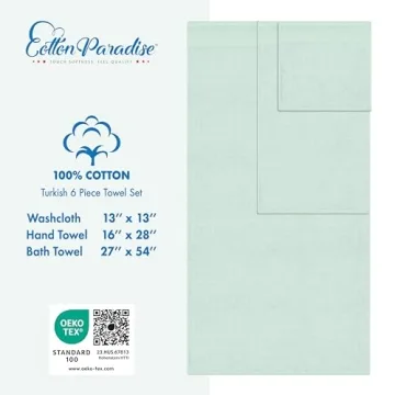 Cotton Paradise 6 Piece Towel Set Soft Absorbent Turkish Towels
