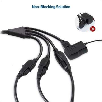 Cable Matters 4 Outlet Power Splitter Cord for Effective Power Solutions
