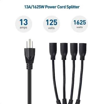 Cable Matters 4 Outlet Power Splitter Cord for Effective Power Solutions