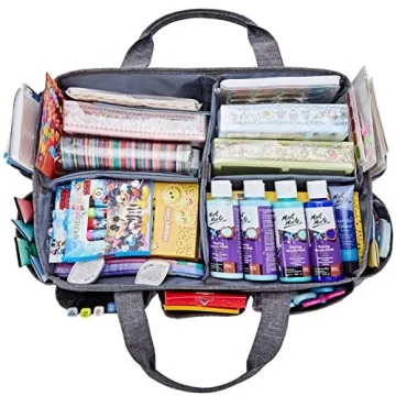 HOMEST Craft Organizer Tote Bag for Easy Craft Storage