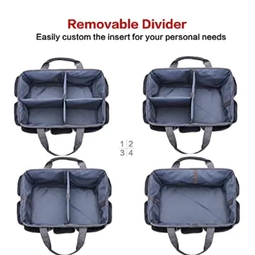 HOMEST Craft Organizer Tote Bag for Easy Craft Storage