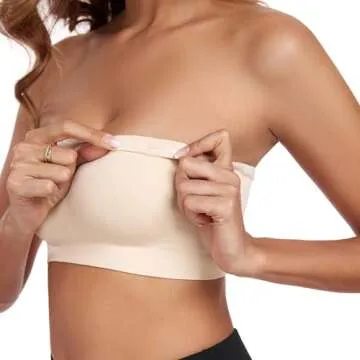 Comfortable OBICUM Strapless Bras for Women with Silicone