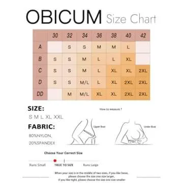 Comfortable OBICUM Strapless Bras for Women with Silicone