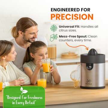 Eurolux Electric Citrus Juicer for Quick Fresh Juice