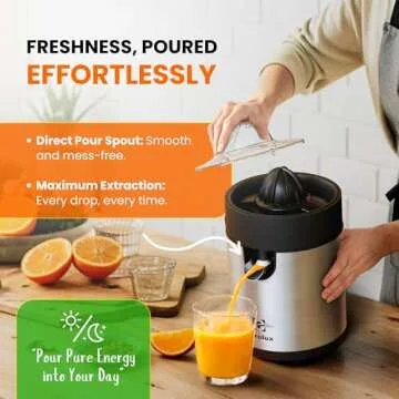 Eurolux Electric Citrus Juicer for Quick Fresh Juice