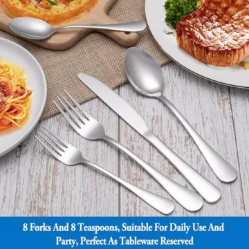 Durable 16 Pcs Silverware Set for All Occasions