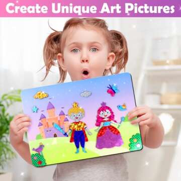 ZMLM Foil Art Kit for Kids - Arts Crafts Fun Mess Free Activity, Gifts for Ages 4 5 6 7 8 9 Girls Bo...