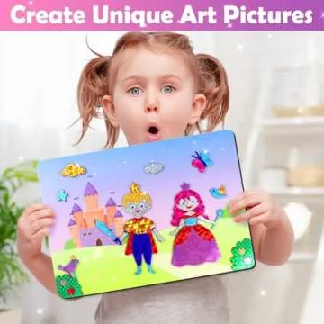 ZMLM Foil Art Kit for Kids - Arts Crafts Fun Mess Free Activity, Gifts for Ages 4 5 6 7 8 9 Girls Bo...