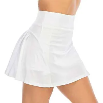 Women's Pleated Tennis Skirts with Pockets for Activewear