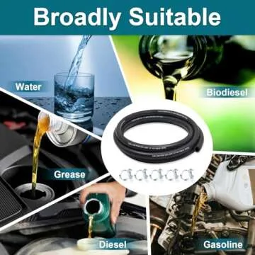 ZONBANG 3/8 Fuel Line - Premium NBR Rubber Hose for Vehicles